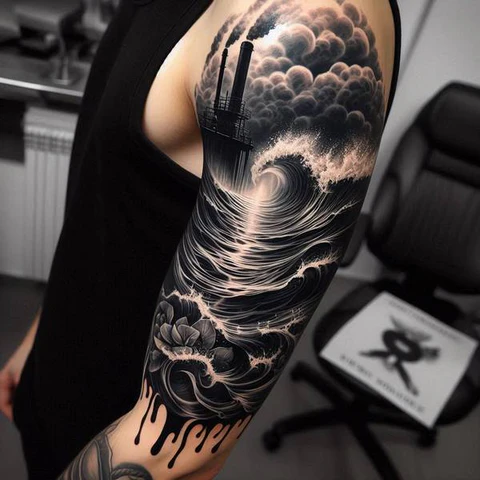 22 Powerful Water Tattoo Ideas 11 Magnificence of Darknes