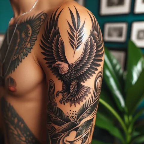42 Exquisite Eagle Tattoo Ideas 9 Majestic Eagle Wings Tattoo