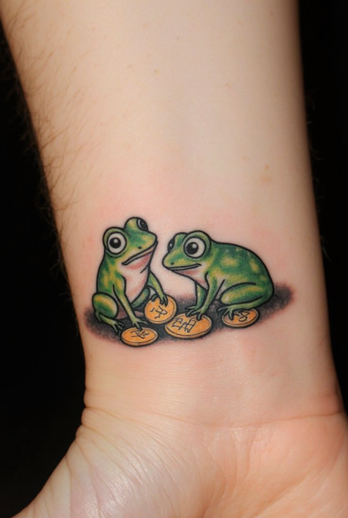23 Fabulous Frog Tattoo Ideas 17 Matching Money Frog Tattoo