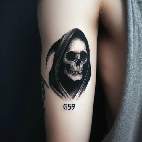 14 Timeless G59 Tattoo Ideas For People With No Fear! 17 Monochromatic Display Of Death