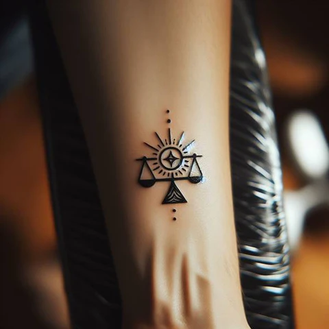 14 Stunning Spiritual Tattoo Ideas 9 Monochrome Balance Spiritual Tattoo 2