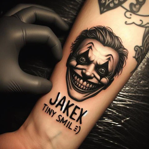 29 Fascinating Joker Tattoo Ideas 9 Nightmarish Joker Smile Tattoo2