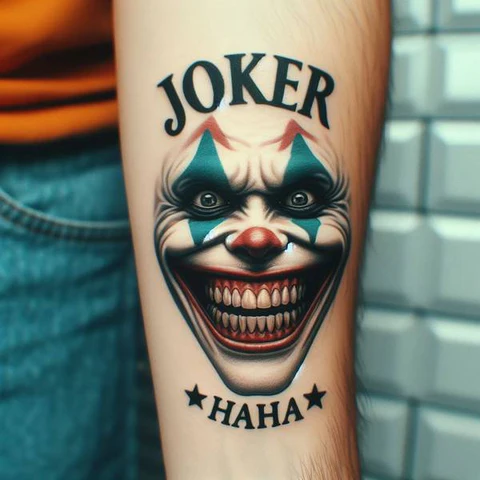 29 Fascinating Joker Tattoo Ideas 10 Nightmarish Joker Smile Tattoo3
