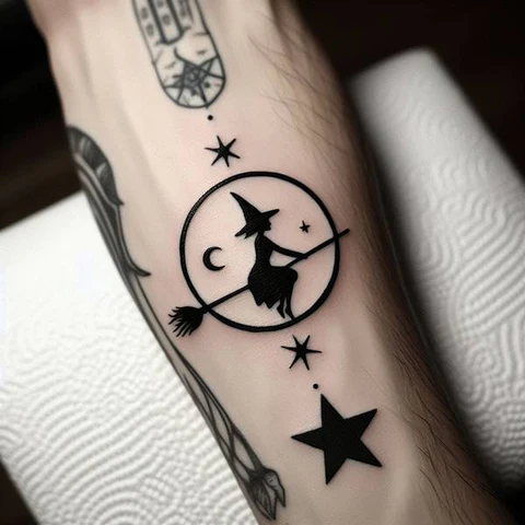 21 Spooky And Sinister Witchy Tattoos ideas 1 Ode To Femininity