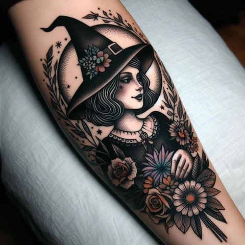 21 Spooky And Sinister Witchy Tattoos ideas 6 One For The Books2