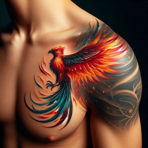 15 Blazing Hot Ideas For Phoenix Tattoos 16 Phoenix Tattoo On Shoulde