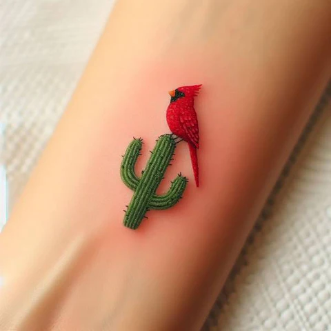23 Cactus Tattoo Ideas To Smile In The Face Of Adversary! 2 Radiant Small Cactus Tattoo 2