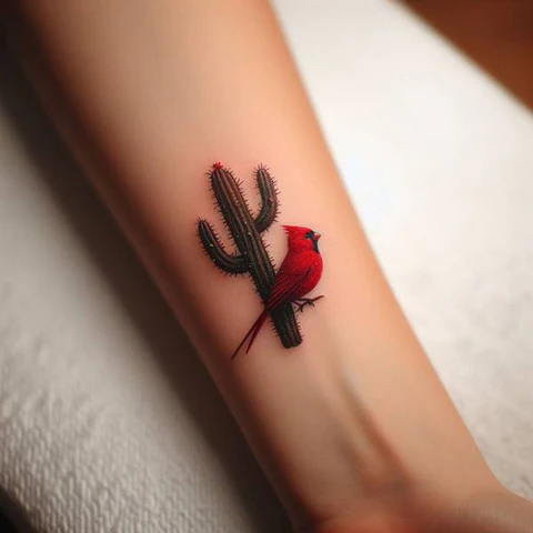 23 Cactus Tattoo Ideas To Smile In The Face Of Adversary! 1 Radiant Small Cactus Tattoo