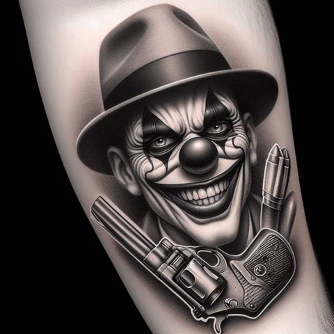 22 Sensational Clown Tattoo Ideas 9 Raising Awareness For Gang Viole