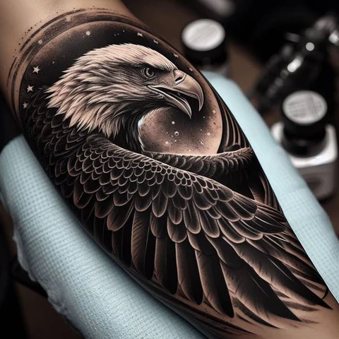 42 Exquisite Eagle Tattoo Ideas 3 Realistic Bald Eagle Tattoo