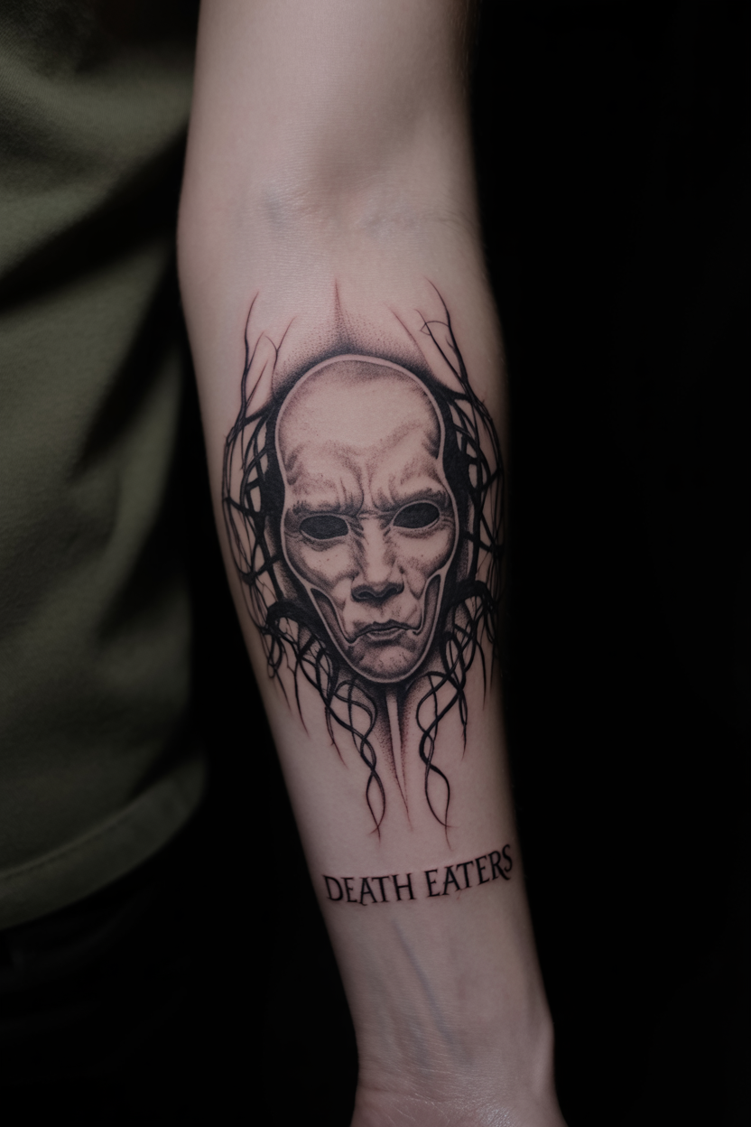 Realistic Death Eater Tattoo 2