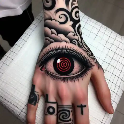 Realistic Sharingan Eye Tattoo2