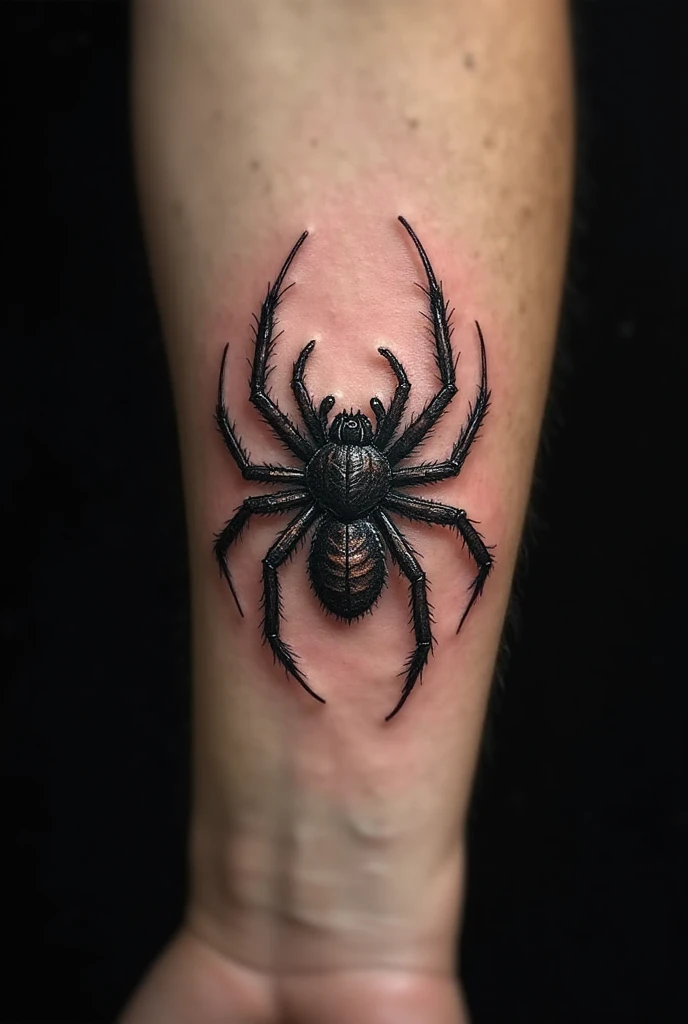Realistic Spider Tattoo