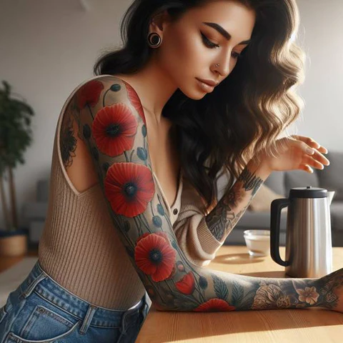 16 Pleasant Poppy Tattoo Ideas To Reveal Life’s Meaning! 24 Reality Or Fascination Scenic Poppy Tattoo On Sleeve