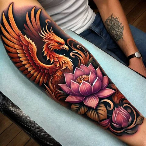 28 Refreshing Lotus Flower Tattoo Ideas 11 Rising From The Ashes2