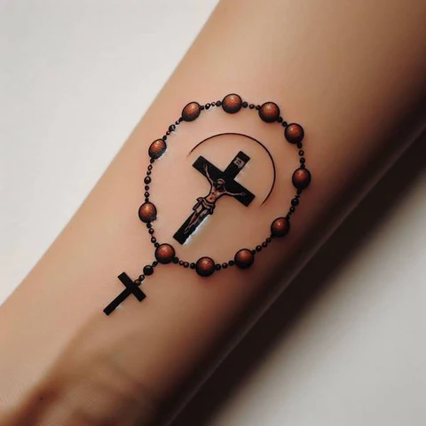 Rosary Beads Tattoo