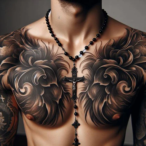 Rosary Necklace Tattoo