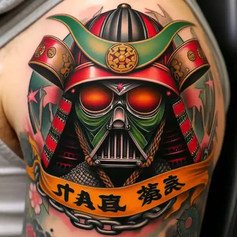 Samurai Japanese Star Wars Tattoo2