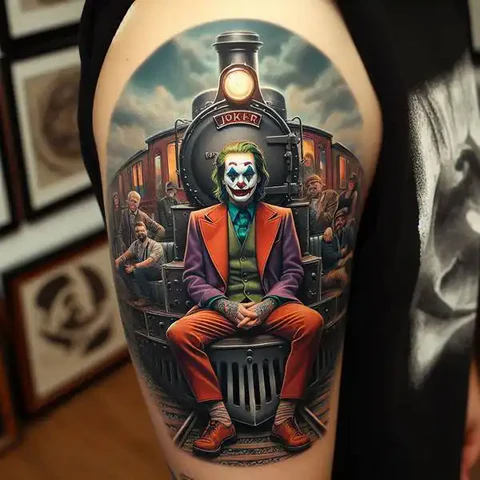 29 Fascinating Joker Tattoo Ideas 41 Scenic Joker Tattoo On Arm