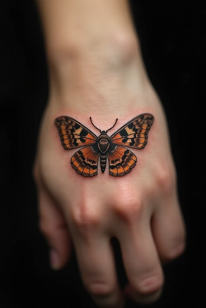 15 Magical Moth Tattoo Ideas 8 Sensual Rosy Maple Moth Tattoo