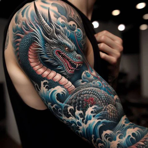 22 Powerful Water Tattoo Ideas 7 Showcase of Terro