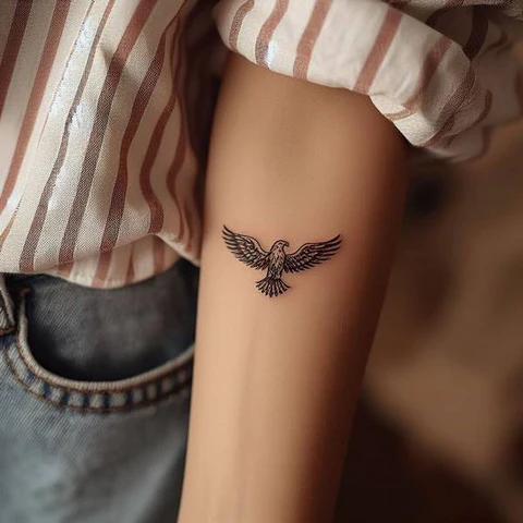 42 Exquisite Eagle Tattoo Ideas 33 Simple And Dainty Eagle Tattoo