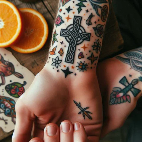 17 Empowering Ideas For Celtic Cross Tattoos 3 Simple Celtic Cross Tatto
