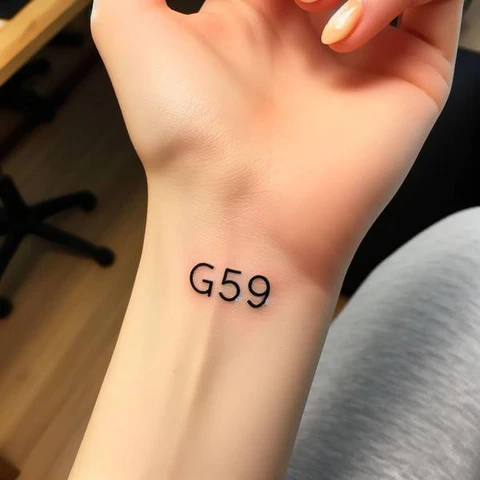 14 Timeless G59 Tattoo Ideas For People With No Fear! 6 Simple G59 Wrist Tattoo
