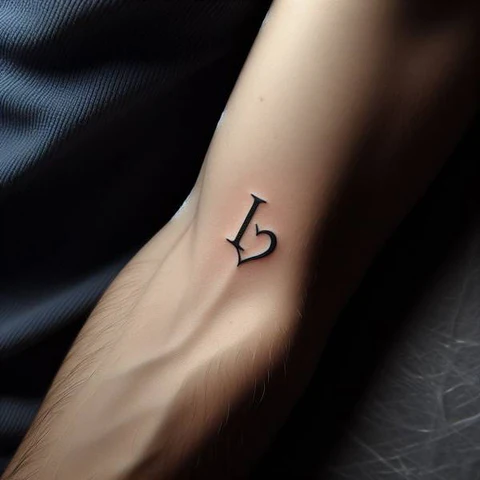 83 Classic Initial Tattoo Ideas To Stay With You Till Eternity! 3 Simple Initial Heart Design