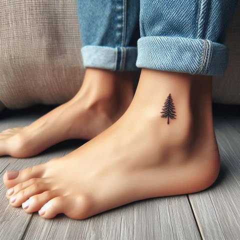 Simple Pine Tree Tattoo With Proper Shading2
