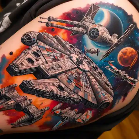 Simple Star Wars Tattoo With A Twist