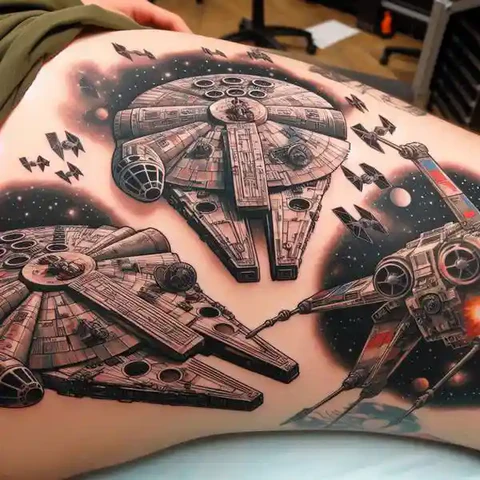 Simple Star Wars Tattoo With A Twist2
