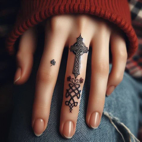 17 Empowering Ideas For Celtic Cross Tattoos 4 Small Celtic Cros