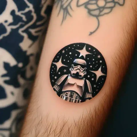 Small Yet Hard Hitting Star Wars Tattoo2