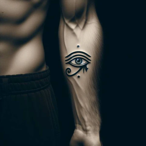 18 Engaging Evil Eye Tattoo Ideas 16 Sparkling Egyptian Evil Tattoo2