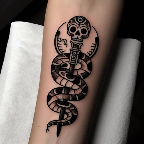 30 Sacred Snake Tattoo Ideas To Highlight Your Exclusivity! 30 Spiritual Aztec Snake Tattoo 2