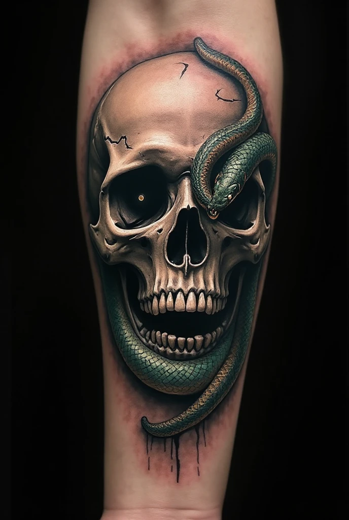Spiritual Aztec Snake Tattoo