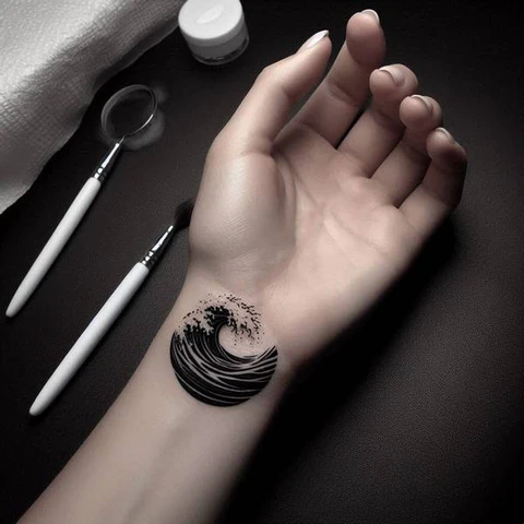 22 Powerful Water Tattoo Ideas 19 Splash Of Monochrom