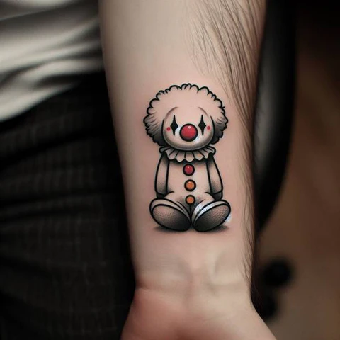 22 Sensational Clown Tattoo Ideas 16 Stealing The Spotlight With Soft Visuals
