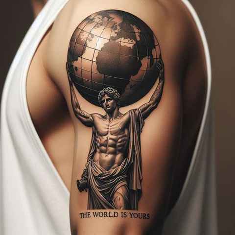Stoic The World Is Yours Tattoo 2
