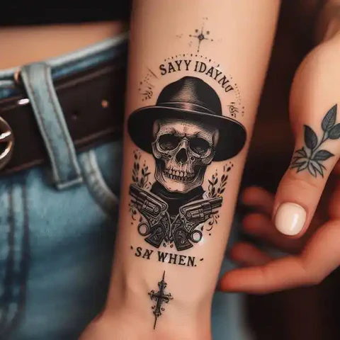 21 Dazzling Doc Holliday Tattoo Ideas To Sling Guns Like A Pro! 2 Stylish Design With The Iconic Quote 2