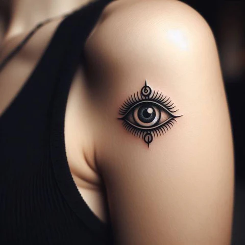 18 Engaging Evil Eye Tattoo Ideas 9 Stylish Evil Eye Tattoo With A Twist