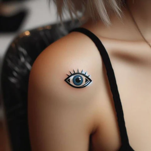 18 Engaging Evil Eye Tattoo Ideas 10 Stylish Evil Eye Tattoo With A Twist2