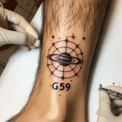 14 Timeless G59 Tattoo Ideas For People With No Fear! 9 Symbolic G59 Leg Tattoo 2