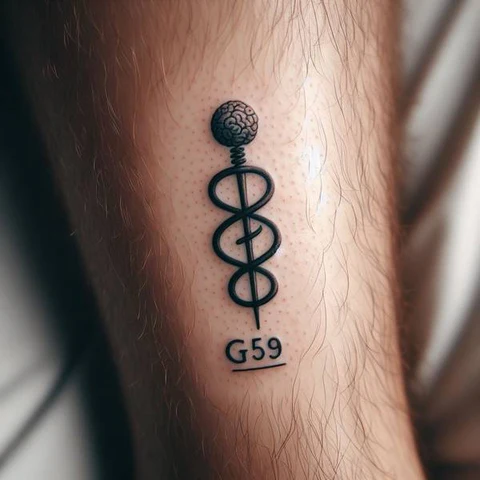 14 Timeless G59 Tattoo Ideas For People With No Fear! 8 Symbolic G59 Leg Tattoo