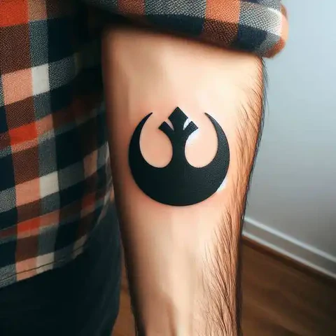Symbolic Rebel Star Wars Tattoo