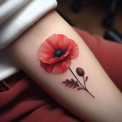 16 Pleasant Poppy Tattoo Ideas To Reveal Life’s Meaning! 28 Textures Beyond Comprehension2 Realistic Poppy Tattoo With Impressive Fineline