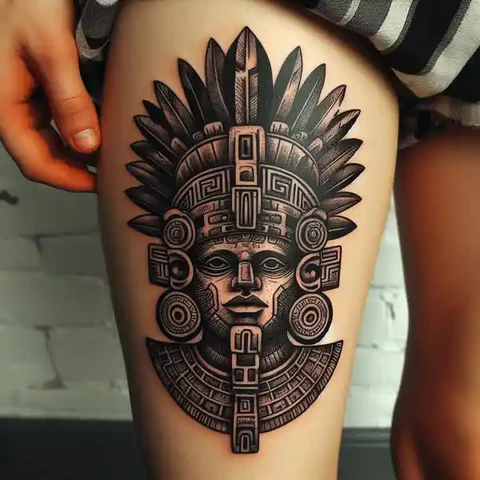 The Horizon Of Exclusivity Decorative Mayan Warrior Tattoo