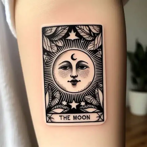 19 Mysterious Designs For Tarot Card Tattoos ideas 8 The Juxtaposition Of Reality And Fantasy2