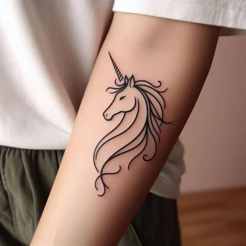 21 Mesmeric Ideas and Meanings of Unicorn Tattoos 12 The Master of Styl